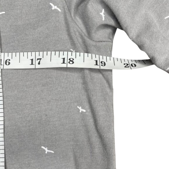 Denim & Flower Ricky Singh Mens Grey White Bird Pullover Long Sleeve Hoodie Med - Picture 8 of 11